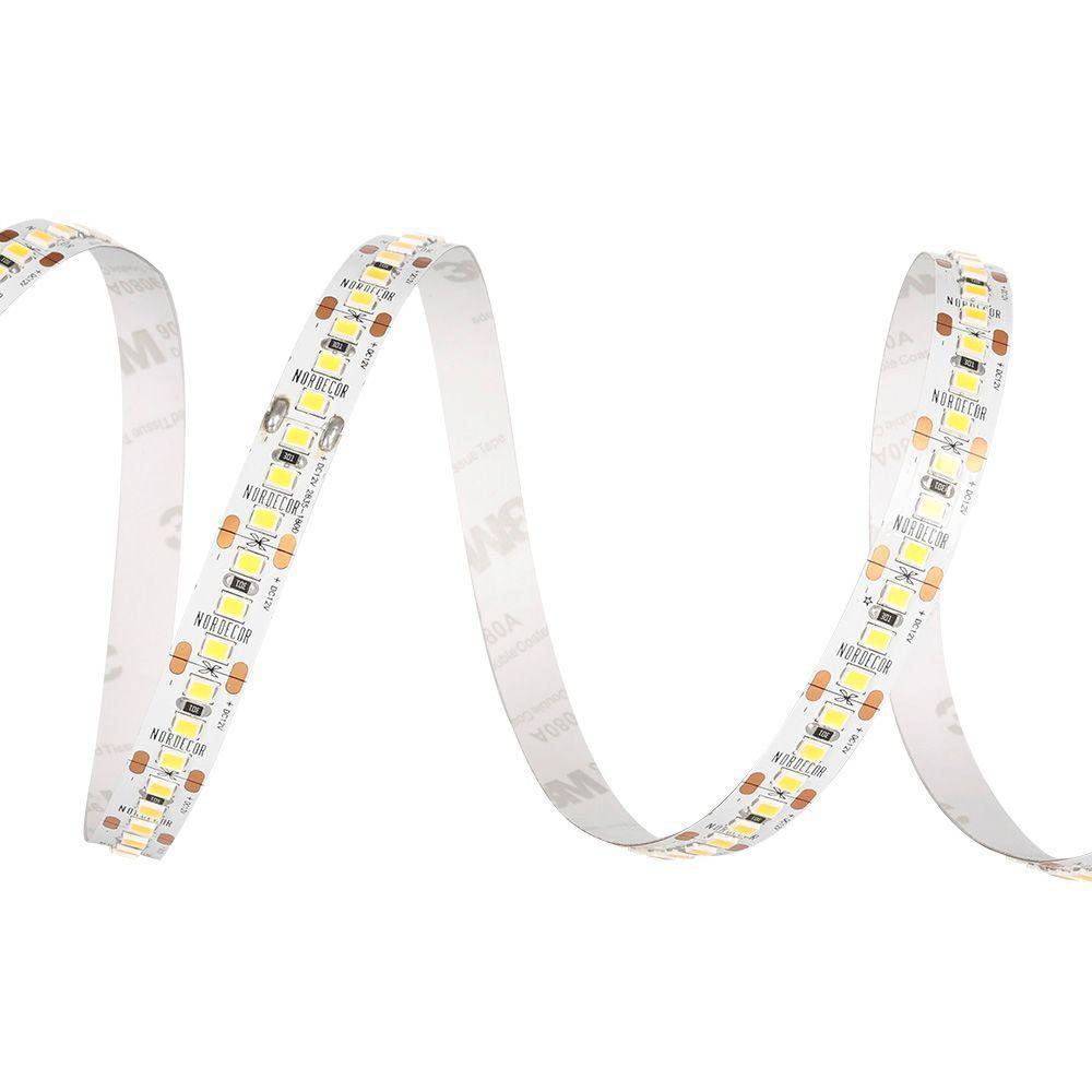 Fita De Led Nordecor Odda Com 5 Metros Alto Irc 97 180leds-m 7,2w 12v 4000k Luz Neutra 7224 - 1