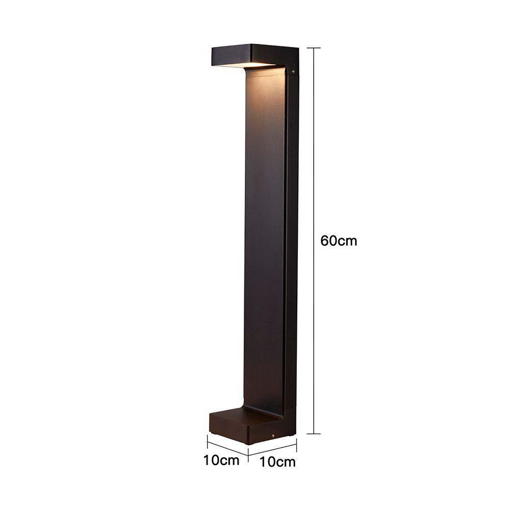 Luminária De Jardim Nordecor Elon 6490 60cm Led 5w Bivolt Preto 3000k Luz Amarela Preto 6490 - 2