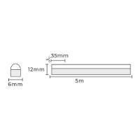 Fita De Led Neon Rgb Nordecor Com 5 Metros Ip65 96leds-m 8w 12v Rgb 7178 - 2