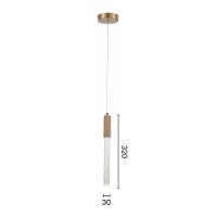 Lustre Pendente Astraled Skat Pt-9117 Dourado Led Bivolt Dourado Pt-9117 - 2