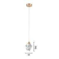 Lustre Pendente Astraled Celeste Pt-9120 Dourado Brilho Led Bivolt Dourado Pt-9120 - 2
