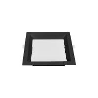 Painel De Led Nordecor Quadrado Kais De Embutir Recuado 12w Bivolt Preto 3000k Luz Amarela 4197 - 1