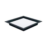 Painel De Led Nordecor Quadrado Kais De Embutir Recuado 24w Bivolt Preto 6500k Luz Branca 4216 - 1