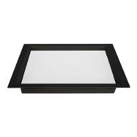 Painel De Led Nordecor Quadrado Kais De Embutir Recuado 36w Bivolt Preto 3000k Luz Amarela 4264 - 1