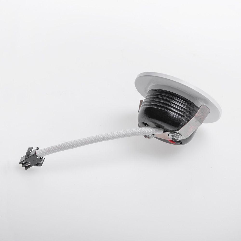 Spot De Embutir Para Móvel Nordecor Elysa Mini Redondo Led 3w Bivolt Branco 3000k Luz Amarela - 3