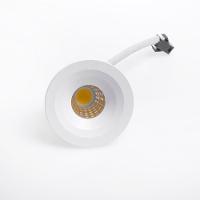 Spot De Embutir Para Móvel Nordecor Elysa Mini Redondo Led 3w Bivolt Branco 3000k Luz Amarela