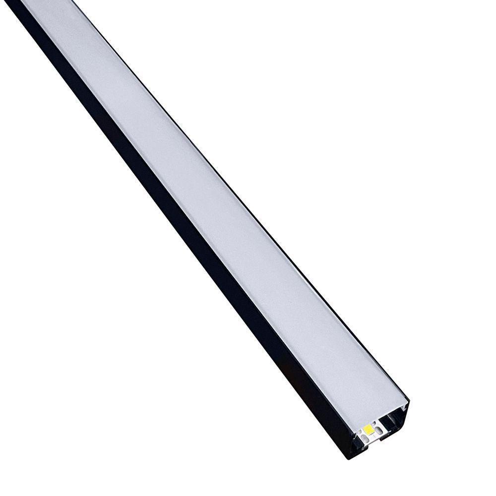 Perfil De Led De Sobrepor Save Energy Lls Flex Ii 1 Metro Com Led 5700k Luz Branca Preto - 1