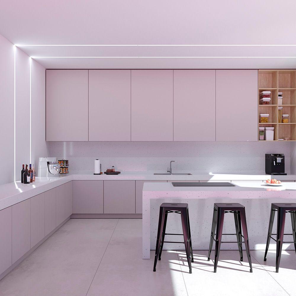 Perfil De Led De Embutir Save Energy Lls Flex Ii 2 Metros Led 5700k Branco - 3