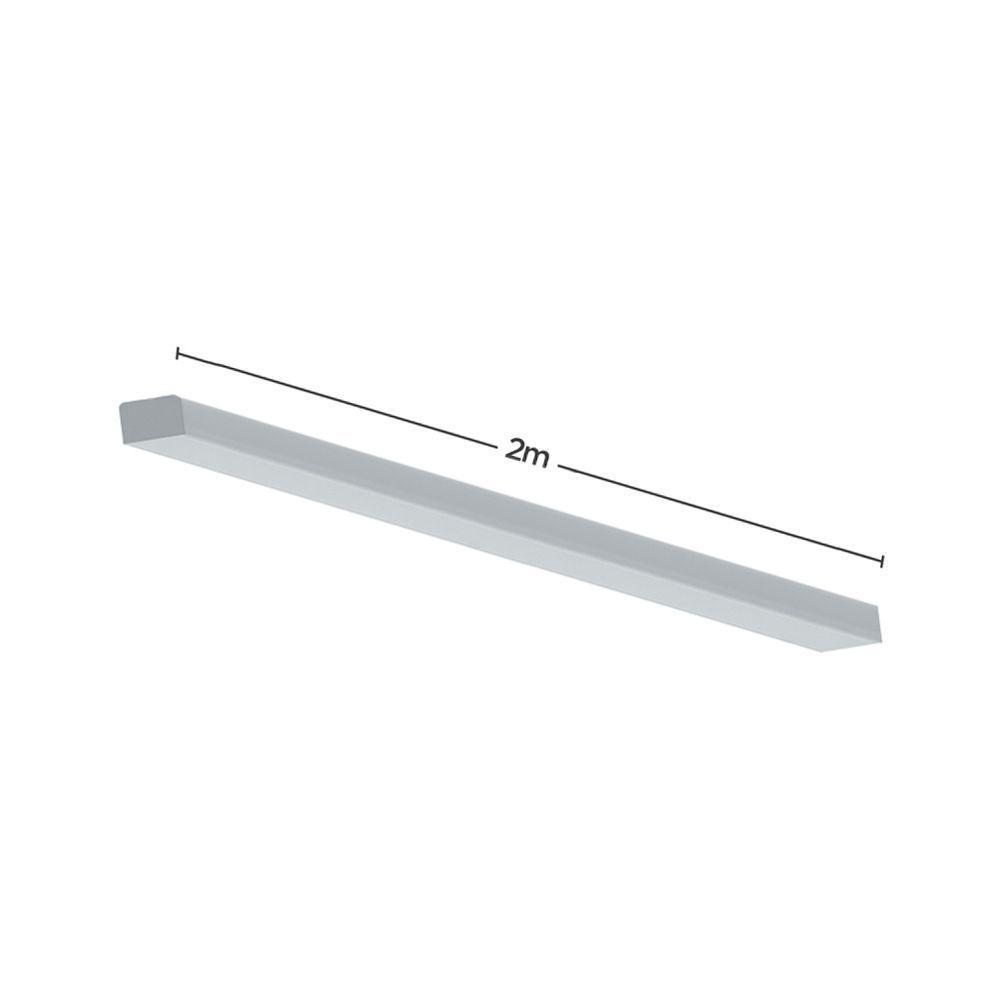 Perfil De Led De Embutir No Frame Save Energy Lls Flex Ii 2 Metros Led 3000k Branco - 2
