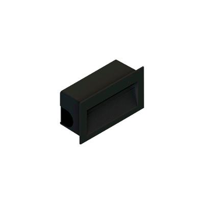 Balizador Save Energy Embutir Led 3w Bivolt Preto 3000k Luz Amarela Se-355.1507