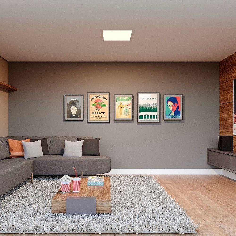 Painel De Led Save Energy Quadrado De Embutir 45w Alto Irc 90 Bivolt Branco 4000k Luz Neutra Se-240.2265 - 3