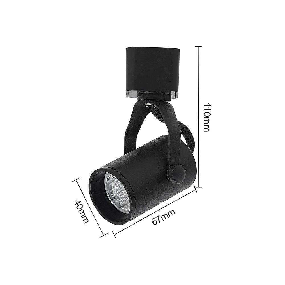 Spot Direcionável Para Trilho Eletrificado Nordecor Lille Mr11 Gu10 Bivolt Preto 6414 - 4