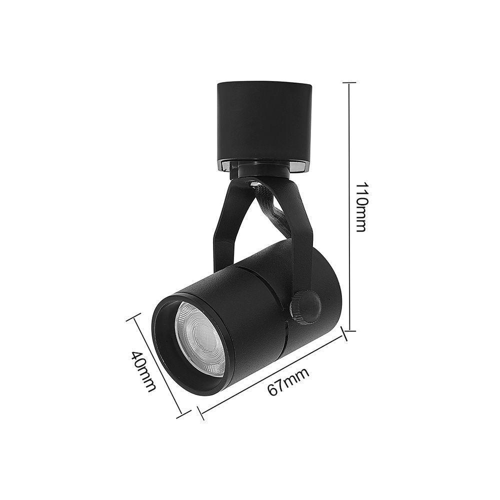 Spot Direcionável Para Trilho Eletrificado Nordecor Classic Mr11 Gu10 Bivolt Preto 6416 - 4