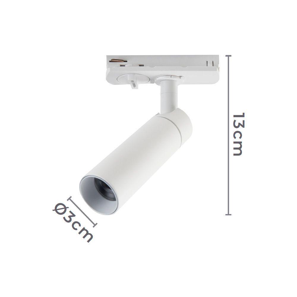 Spot Direcionável Para Trilho Eletrificado Nordecor Blet 5w Bivolt Branco 3000k Luz Amarela 6395 - 2