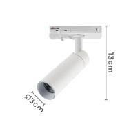 Spot Direcionável Para Trilho Eletrificado Nordecor Blet 5w Bivolt Branco 3000k Luz Amarela 6395 - 2