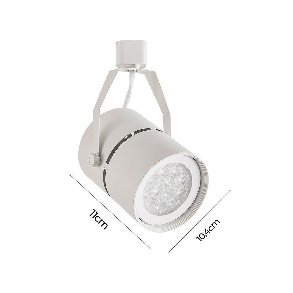 Spot Direcionável Para Trilho Nordecor Classic Par 30 E27 Bivolt Branco 6038 - 3