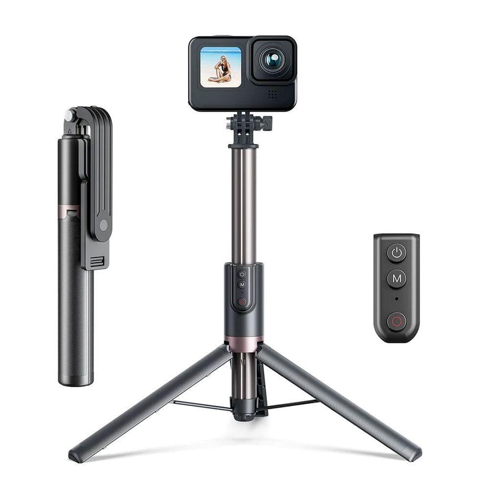 Bastão Tripé 1,3m + Controle De Gopro 12/11/10/9/8/max - Telesin - 1