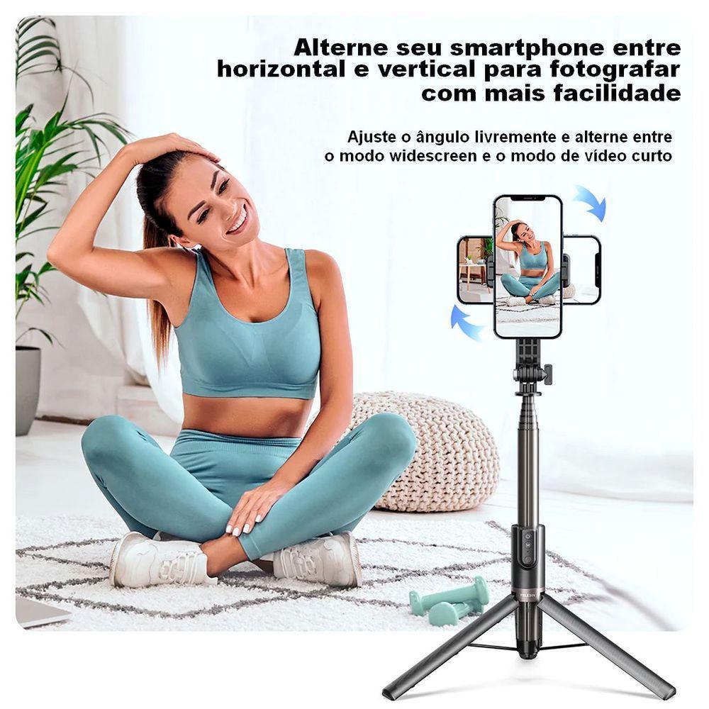 Bastão Tripé 1,3m + Controle De Gopro 12/11/10/9/8/max - Telesin - 2