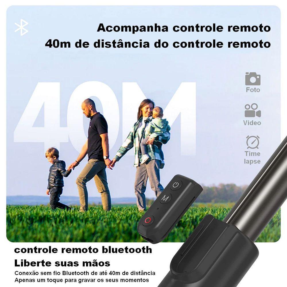 Bastão Tripé 1,3m + Controle De Gopro 12/11/10/9/8/max - Telesin - 4