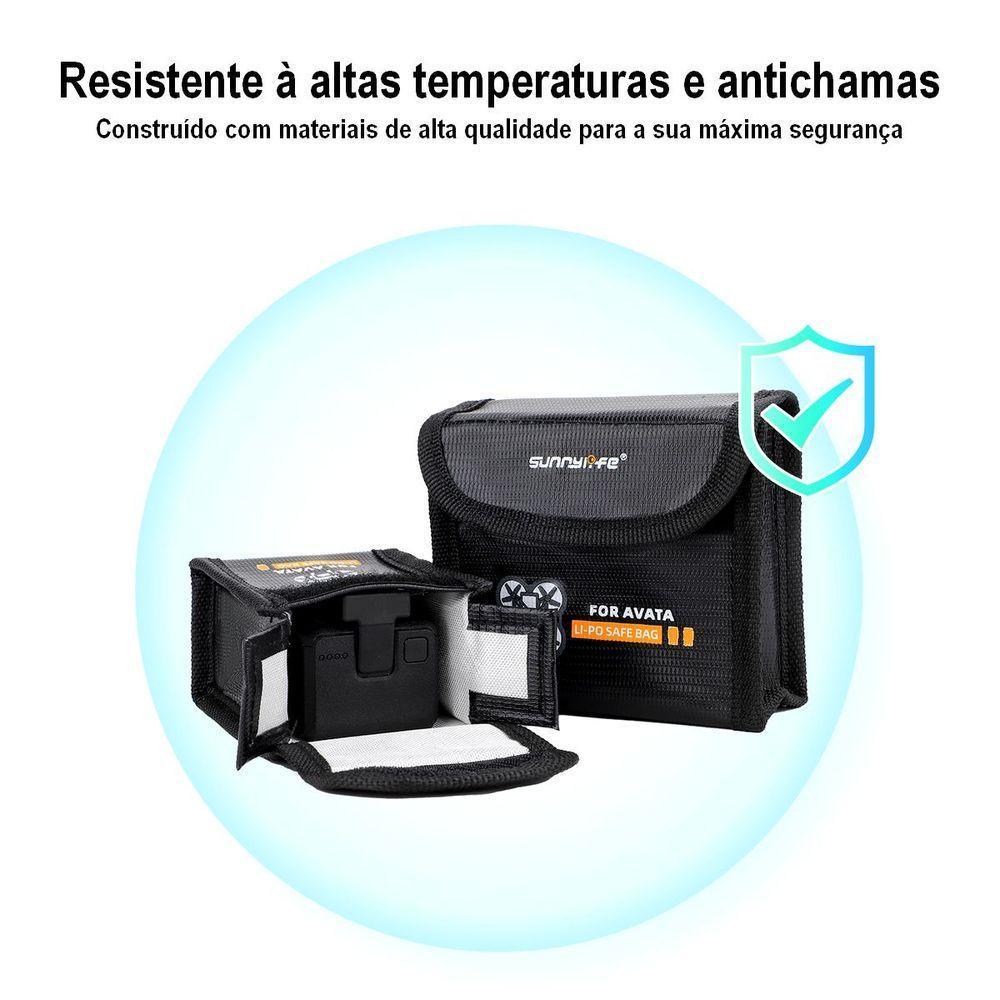 Bolsa Li-po Safe Antichamas Para 3 Baterias De Drone Dji Avata - 4
