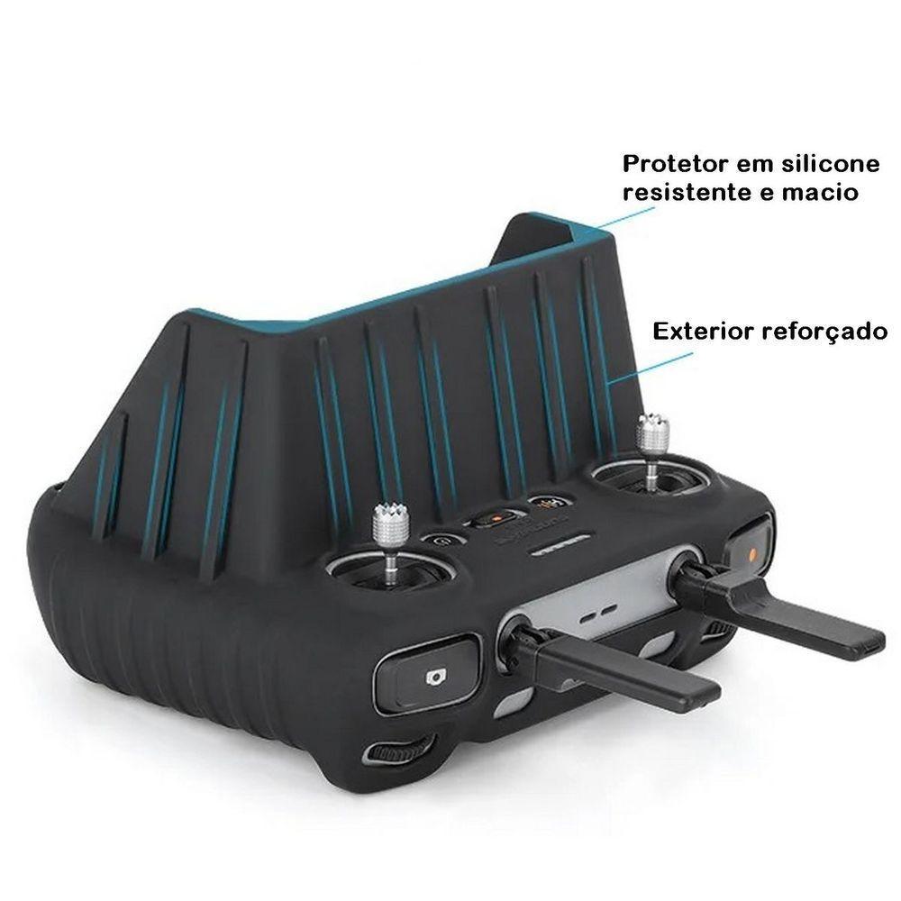 Capa De Silicone Com Proteção Solar Para Dji Rc 2 Cor Preto - 3