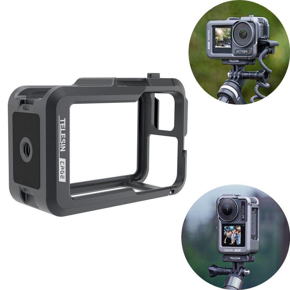 Frame Alumínio Horizontal Vertical De Dji Action 3 E 4 - Telesin - 2