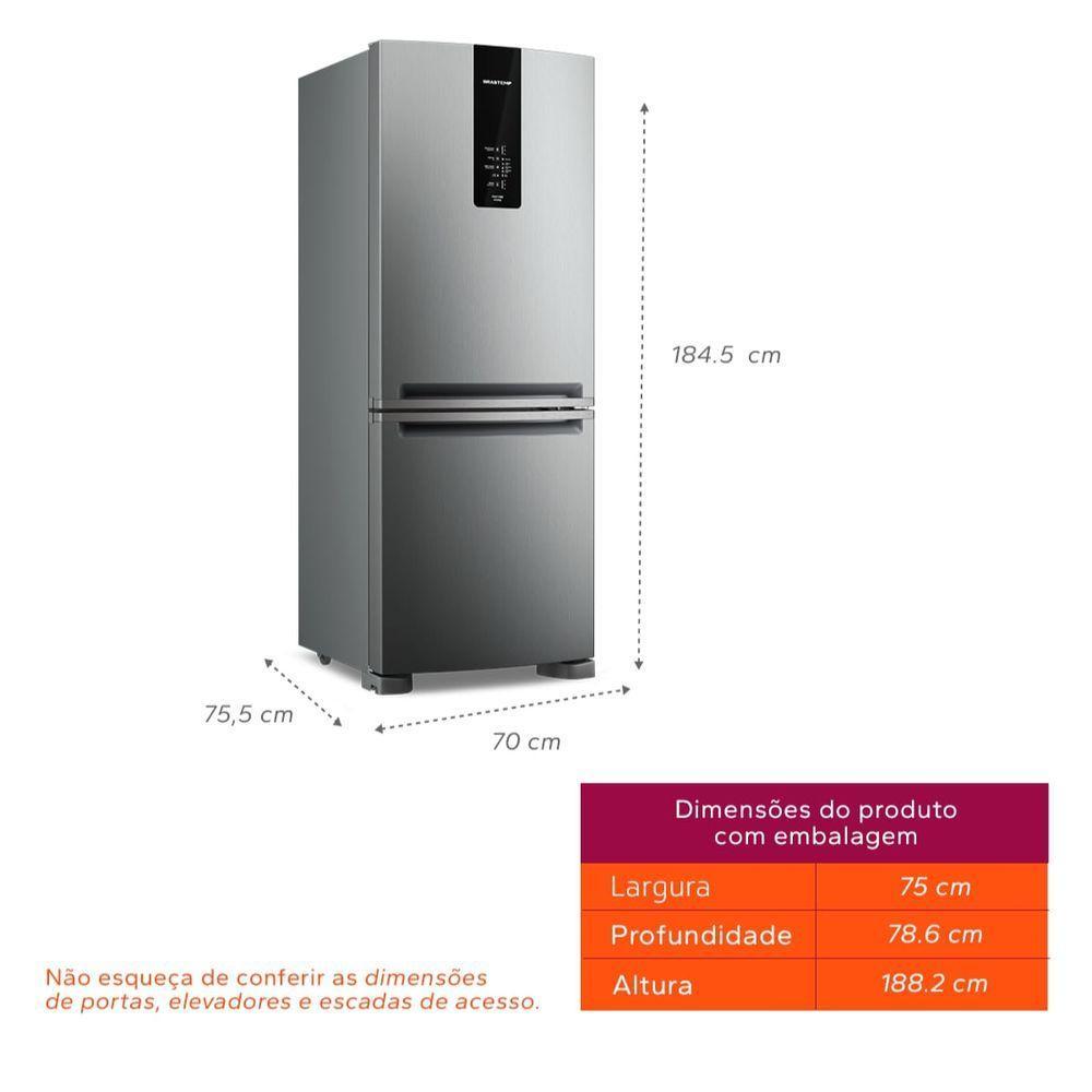 Geladeira Brastemp Duplex Smart Flow Inverse 447L Inox BRE57FKBNA 220V - 6