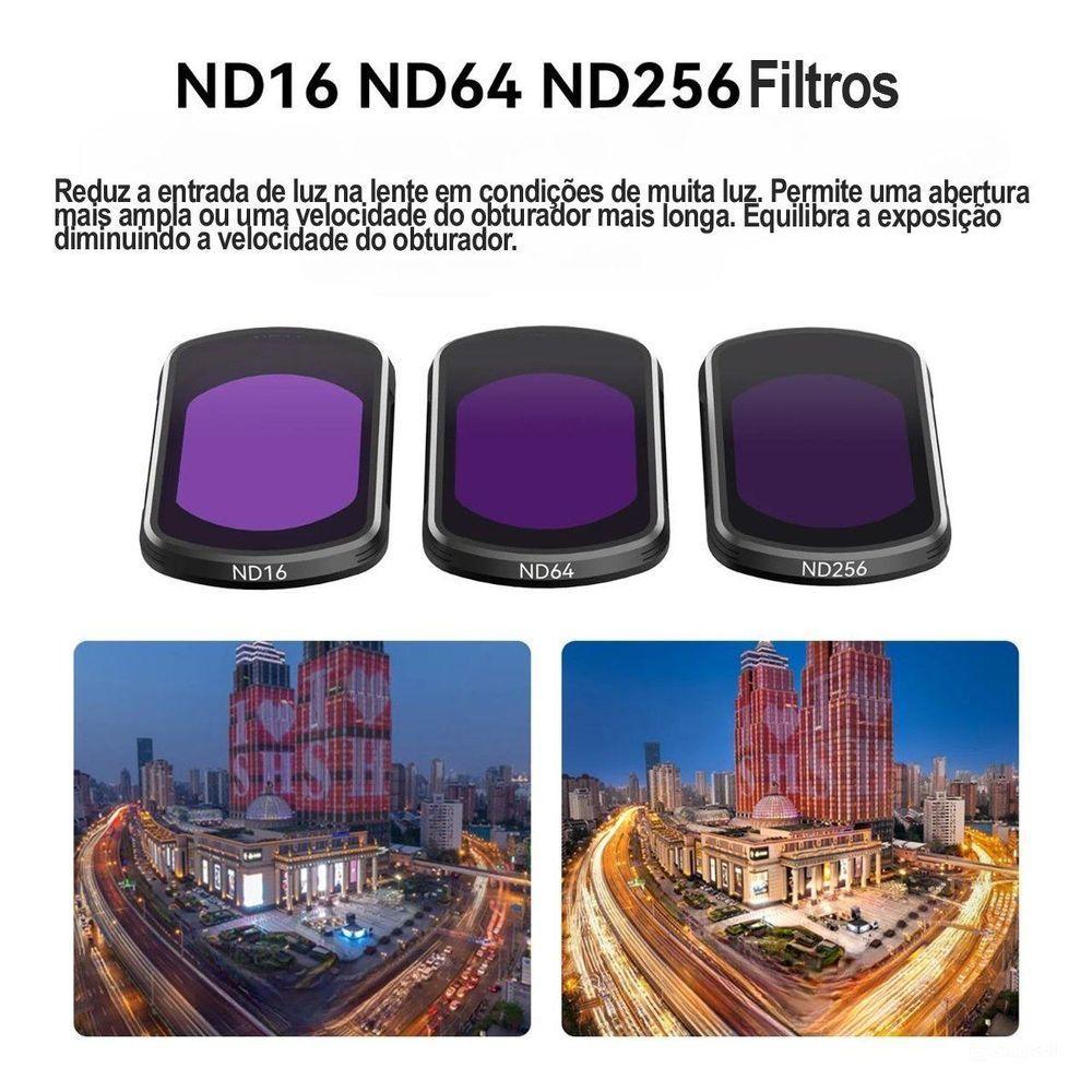 Kit Filtros Cpl+nd16/64/256 De Câmera Dji Osmo Pocket 3 - Telesin - 4