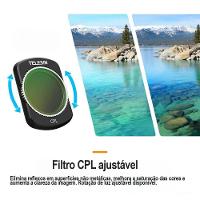 Kit Filtros Cpl+nd16/64/256 De Câmera Dji Osmo Pocket 3 - Telesin - 7