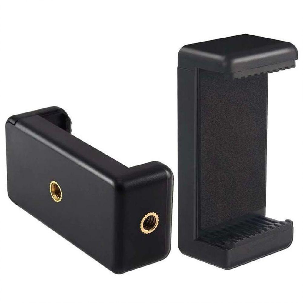 Suporte Celular E Smartphone 55mm à 85mm Com 2 Entradas De 1/4\" - 2
