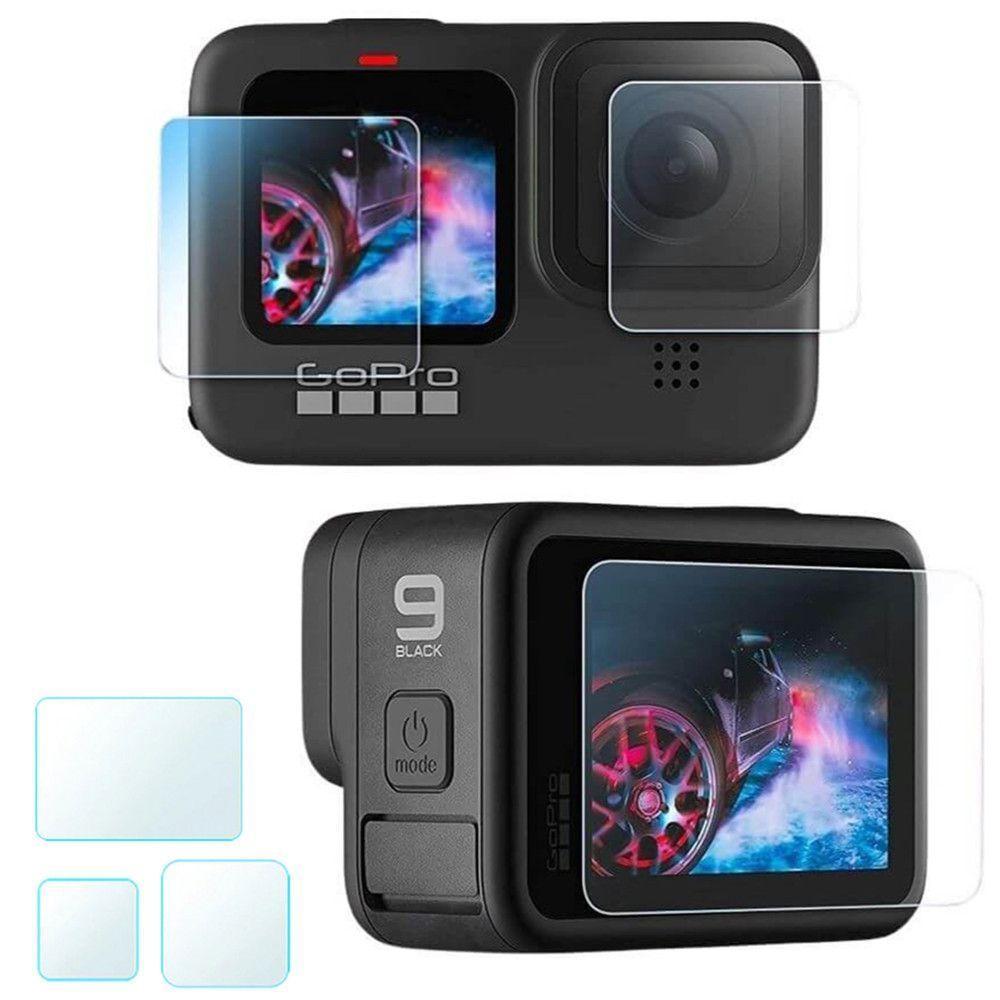 Película De Vidro Lente E Lcd Frontal/traseiro Gopro 9/10/11/12 - 4