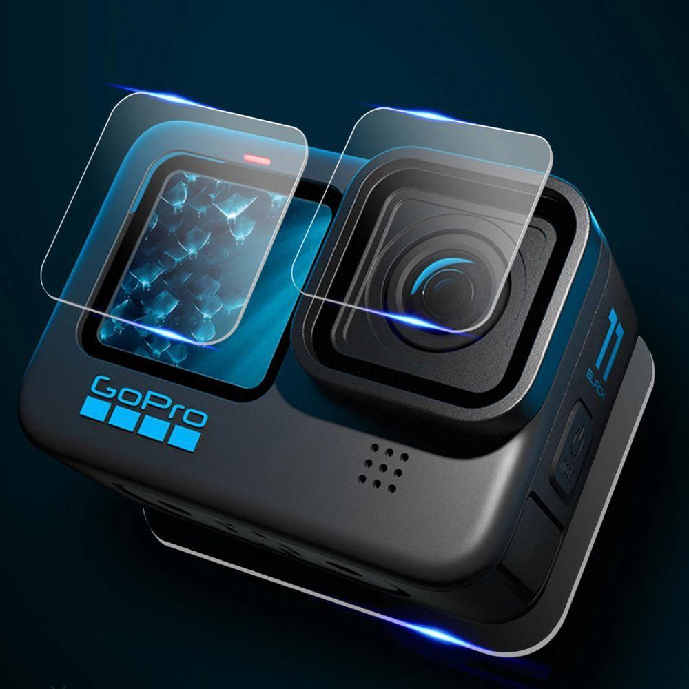 Película De Vidro Lente E Lcd Frontal/traseiro Gopro 9/10/11/12 - 9