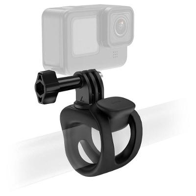 Suporte Tubular Silicone Para Câmera Gopro E Similares - Telesin