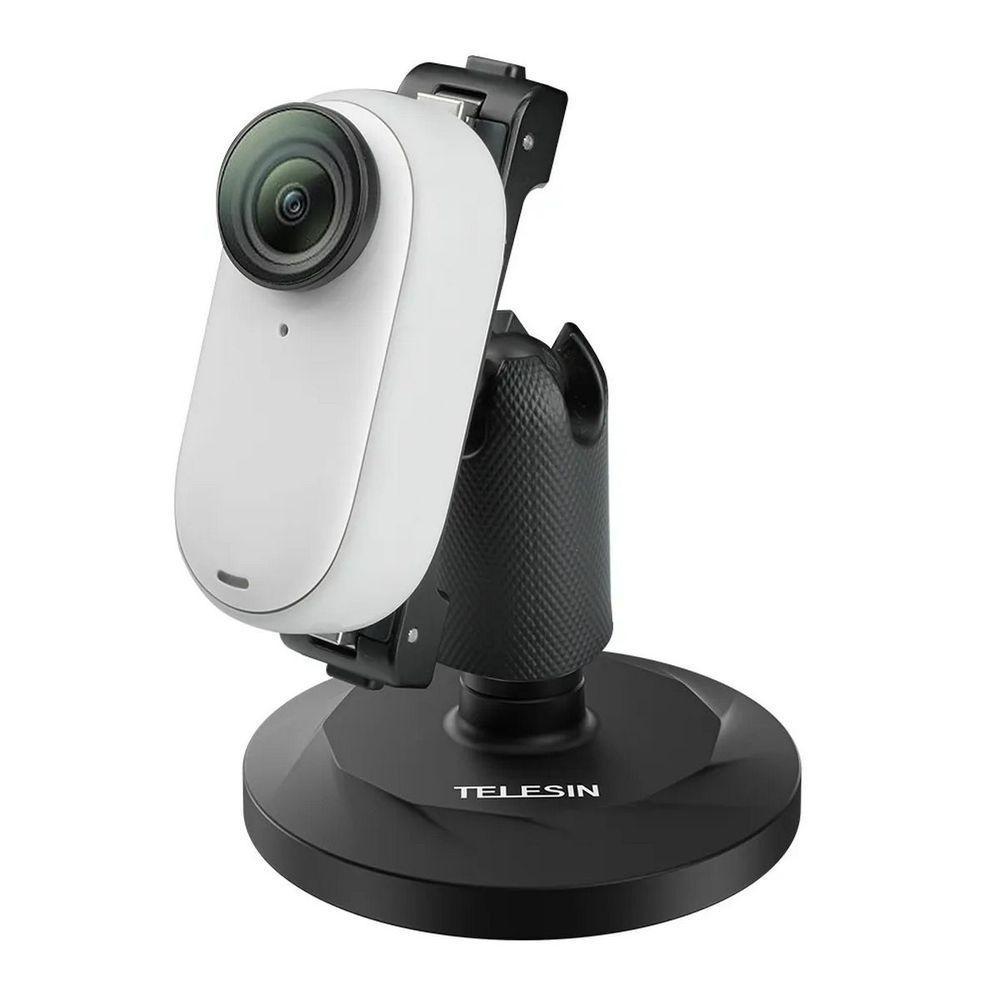 Suporte Base Fixação Magnética Pra Câmera Insta360 Go 3 - Telesin - 1