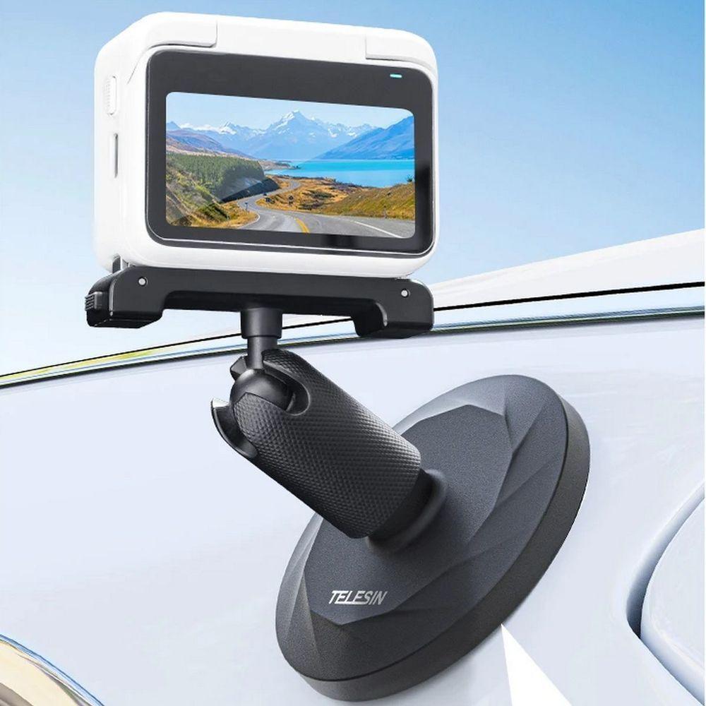 Suporte Base Fixação Magnética Pra Câmera Insta360 Go 3 - Telesin - 3