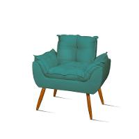 Kit Amamentação 2 Poltronas + 1 Puff Pés Palito - Balaqui Cor:azul Turquesa Azul Turquesa - 6