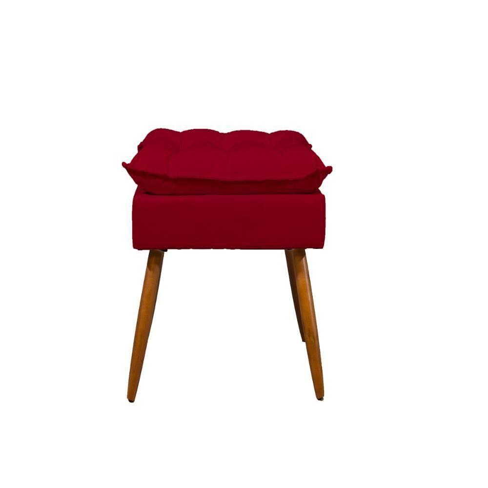 Kit Amamentação 2 Poltronas + 1 Puff Pés Palito - Balaqui Cor:vermelho Vermelho - 2