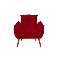 Kit Amamentação 2 Poltronas + 1 Puff Pés Palito - Balaqui Cor:vermelho Vermelho - 6