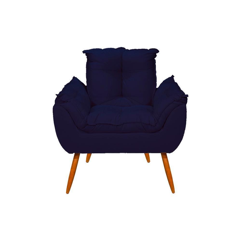 Kit Amamentação 2 Poltronas + 1 Puff Pés Palito - Balaqui Cor:azul Marinho Azul Marinho - 6