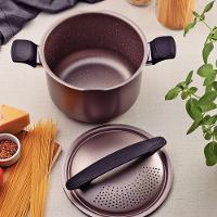 Espagueteira Tramontina Milazzo 5,7 Litros 22 Cm Em Alumínio Starflon Max Amêndoa - 2