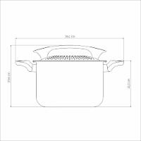 Espagueteira Tramontina Milazzo 5,7 Litros 22 Cm Em Alumínio Starflon Max Amêndoa - 7