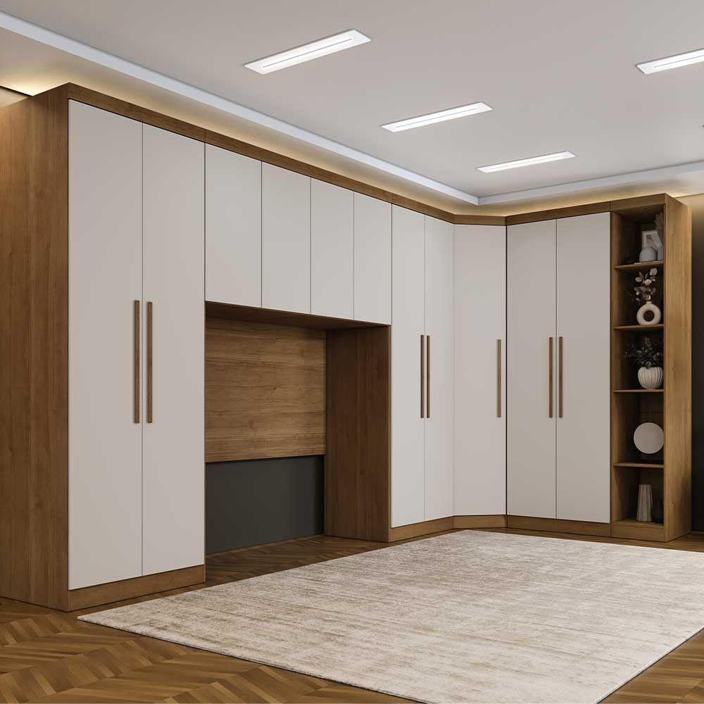 Guarda Roupa Modulado Casal Safira 11 Portas Cumaru/fendi - 2