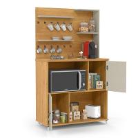 Balcão Cozinha Cantinho Do Aconchego Cinamomo/off White Cinamomo/off White - 2