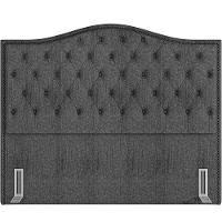 Cabeceira Cama Box Casal 140 Cm P05 Grécia Linho Cinza Escuro - Lyam Decor - 5