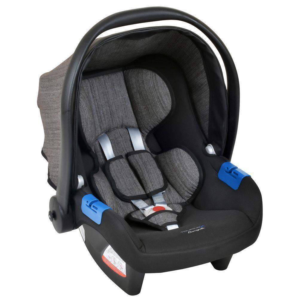 Conjunto Bebê Conforto Com Base Para Carro Burigotto Touring X De 0 Até 13 Kg Preto Mesclado U - 5