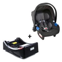 Conjunto Bebê Conforto Com Base Para Carro Burigotto Touring X De 0 Até 13 Kg Preto Mesclado U - 1