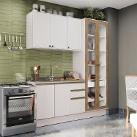 Cozinha Compacta Celeste Kappesberg 100% Mdf Branco 192cm - 1