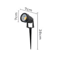 Espeto Para Jardim Nordecor Hager Led 7w Bivolt Preto 3000k Luz Amarela 6139 - 2