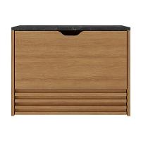 Balcão Suspenso Para Forno/micro-ondas 1 Porta E 1 Gaveta Multimóveis CR20345 Amêndoa/mármore Lunar - 2