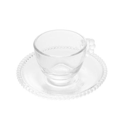 Jogo 10 Xícaras De Café Com Pires Cristal Pearl Wolff 90ml